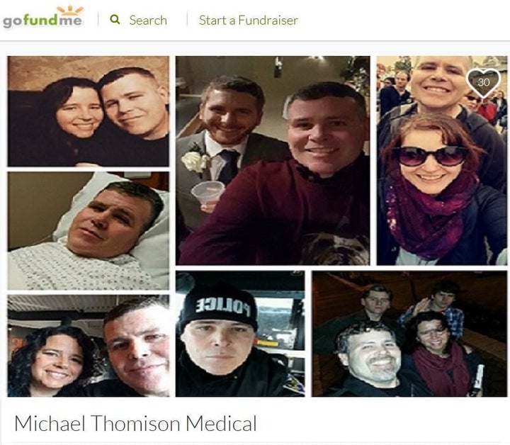 A GoFundMe fundraiser is intended to help Michael Thomison with his medical expenses.