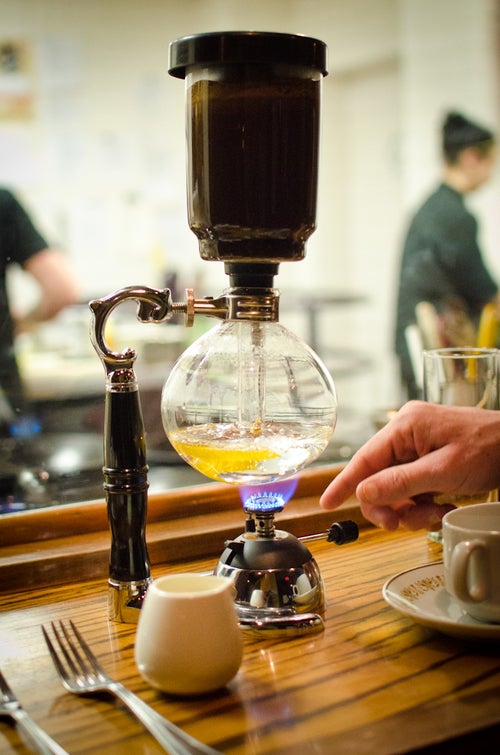 Siphon coffee at Restaurant Gwendolyn