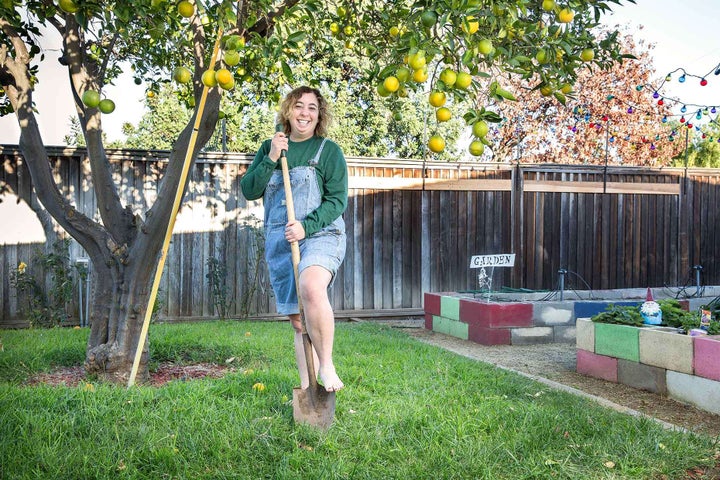 LA District Attorney Jen Turk is at home in her garden as she is in the Compton courtroom where she prosecutes LA Gang Members. 