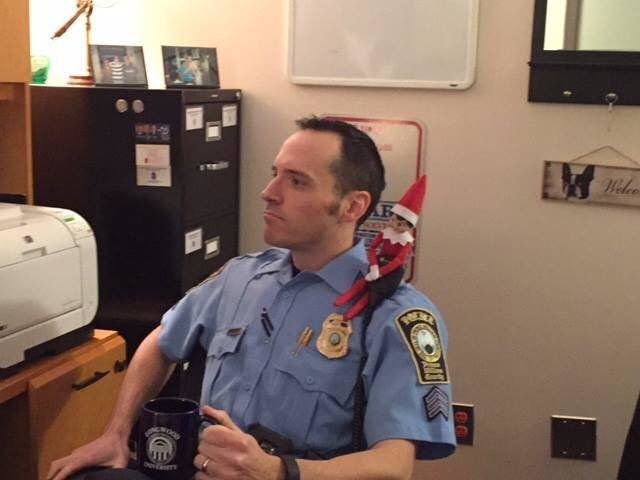 Jonathan Perok, an officer with the Prince William County Police Department, bought an Elf on the Shelf to take to the station and fill in for Freddie.
