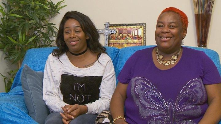 <strong>Chanchez and her mum</strong>