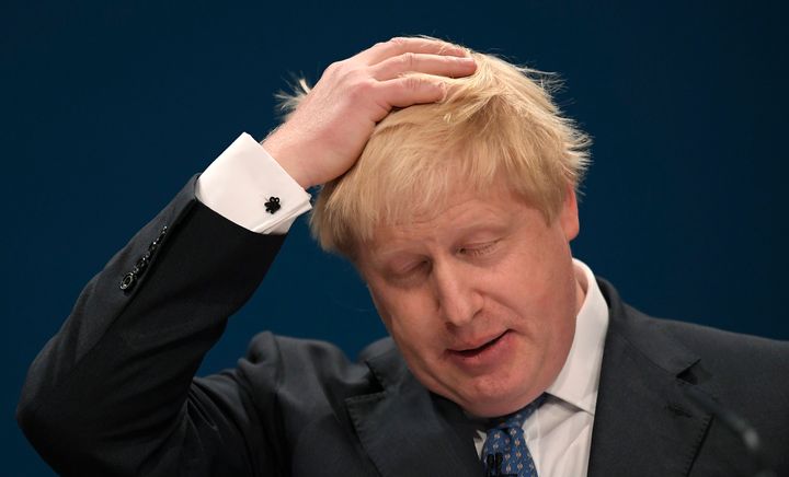 Johnson made a joke about the Prime Minister's controversial choice of trousers