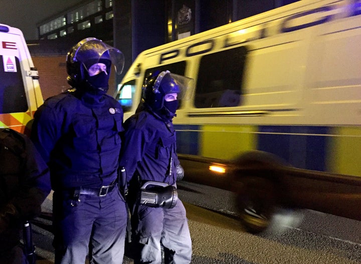 <strong>A specialist riot squad known as the "Tornado Team" was deployed to quell the trouble</strong>