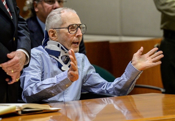 Robert Durst appears in the Airport Branch of the Los Angeles County Superior Court on Nov. 7.