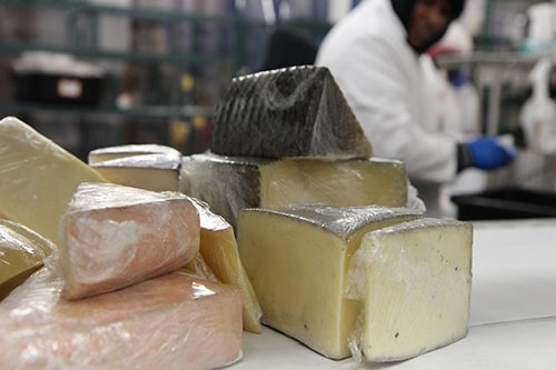 <strong>Cheese ready for sale.</strong>