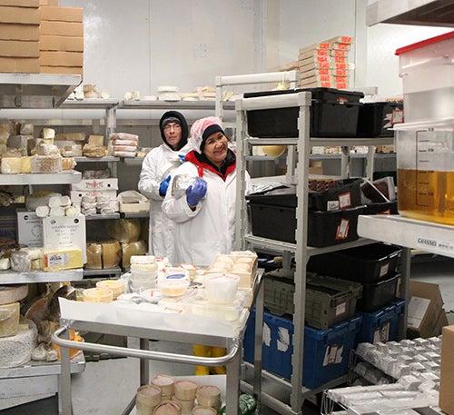 <strong>Some 60 to 70 people work in the cheese caves.</strong>