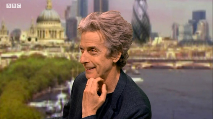 <strong>Peter Capaldi appearing on the Andrew Marr Show this morning.</strong>