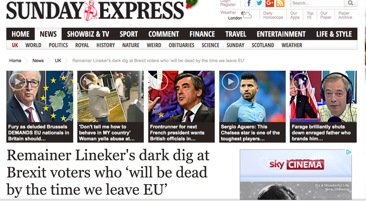 The Express's take.