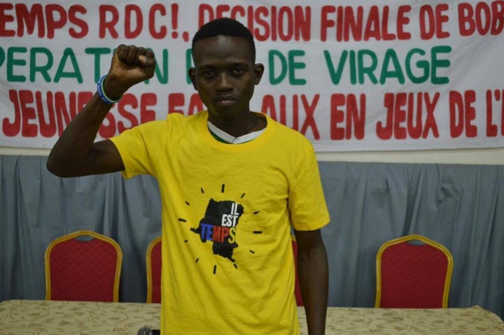 Congolese youth participant at the youth conference held in Kinshasa on November 30, 2016 organized by Quatrième Voie at the College "Boboto."