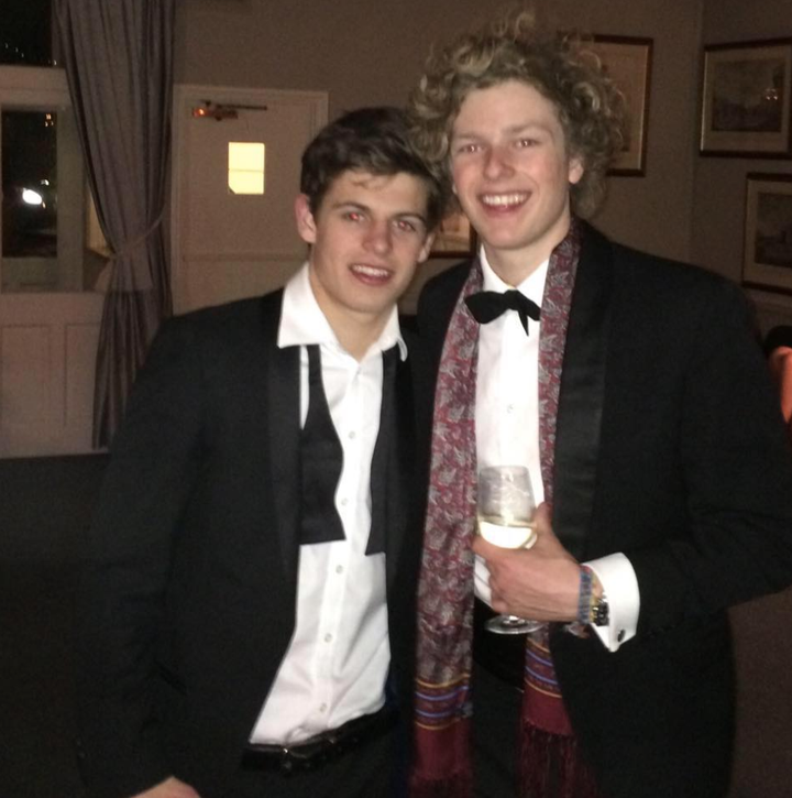 It is believed Ed Farmer, left, died after consuming 'excessive' amounts of alcohol at at a uni initiation