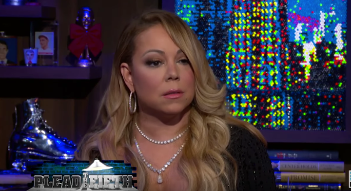 Mariah's reaction to being called 'nasty'. There's shade a-brewin', you can see it