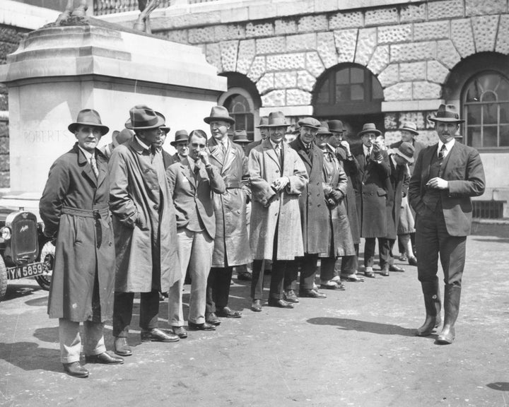 Civilians volunteering to be drivers during the General Strike.