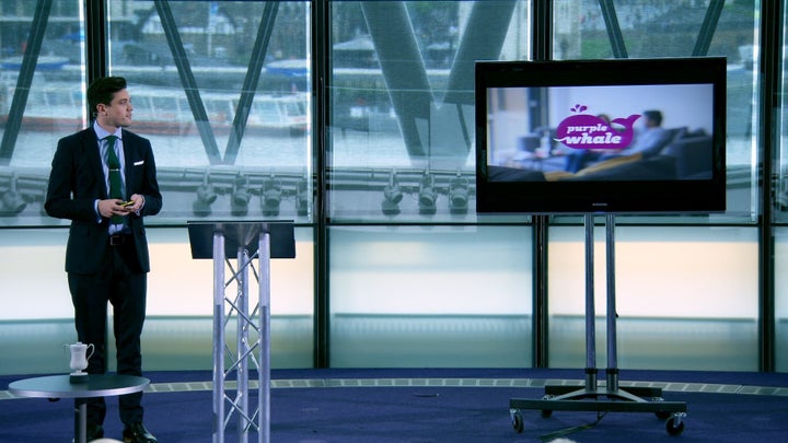 <strong>Courtney struggled to deliver his pitch, although he took professional advice</strong>