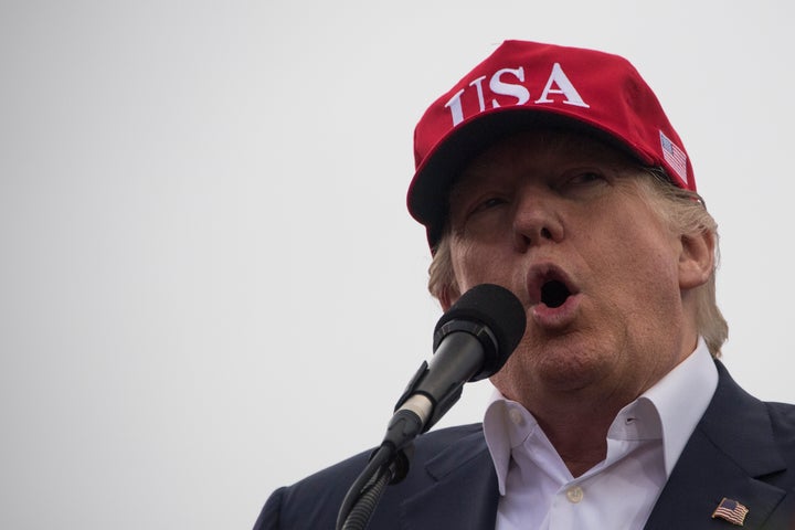 President-elect Donald Trump addresses a 'Thank You Tour 2016' rally on December 17, 2016 in Mobile, Alabama.