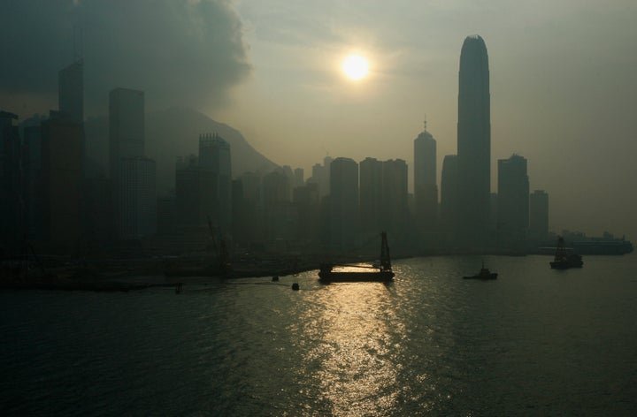 Hong Kong pollution on Sept. 17, 2008.