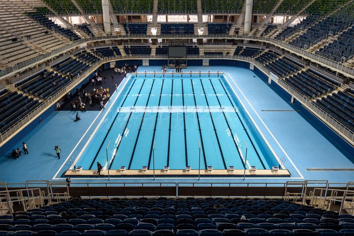 Olympic Aquatics Stadium.