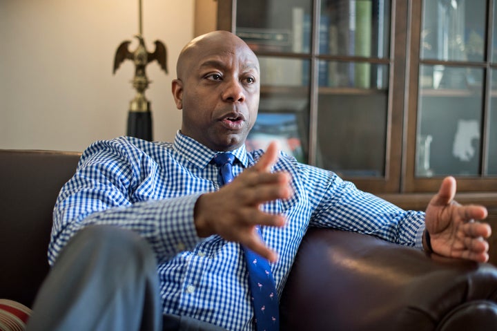 Sen. Tim Scott (R-S.C.) has criticized his party's presumptive presidential nominee before.