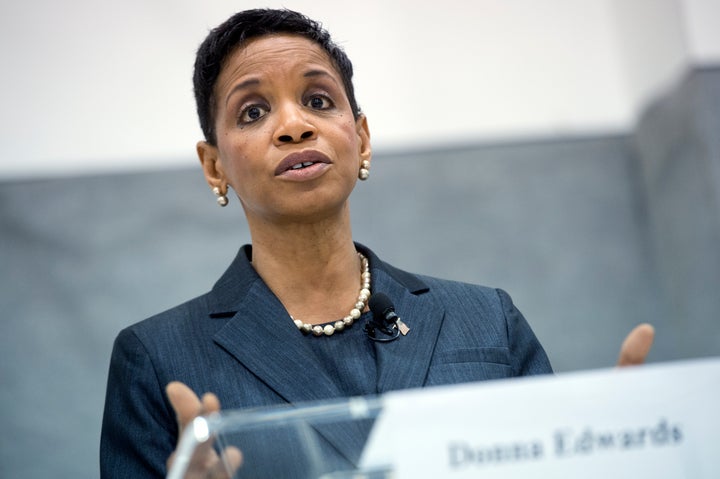 Citizens United became a big issue in the Democratic Senate primary in Maryland between Rep. Donna Edwards (pictured) and Rep. Chris Van Hollen.