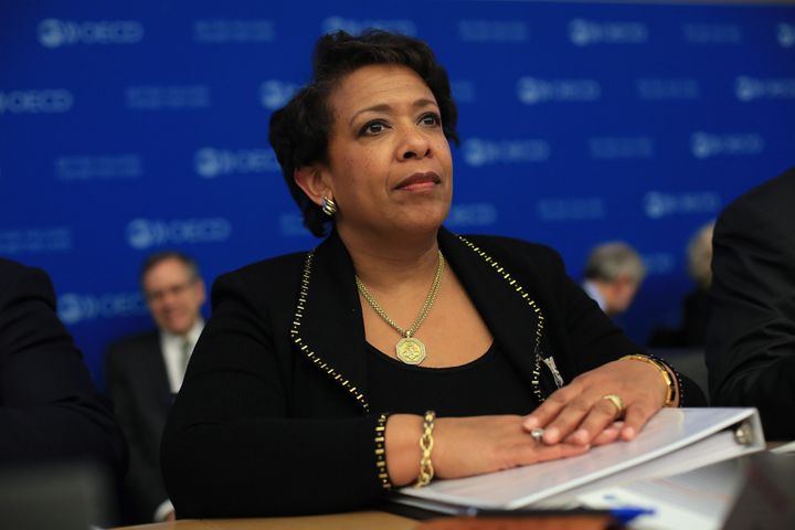 Attorney General Loretta Lynch attends a session at the March 16, 2016 OECD anti-bribery convention meeting.