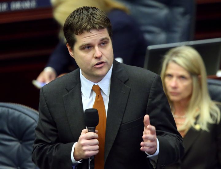 Two PACs once connected to Florida state Rep. Matt Gaetz (pictured) contributed to a super PAC now supporting his congressional candidacy.