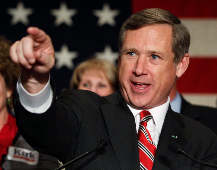 There's some shady stuff going on with Mark Kirk's Senate campaign.