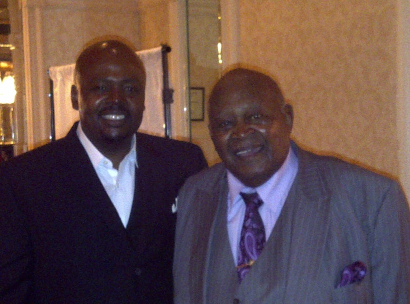 John Fountain with his grandfather George A. Hagler.