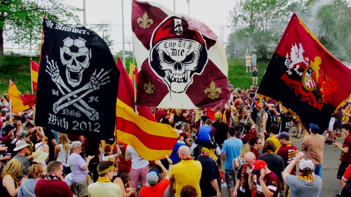 The Northern Guard and the march to Keyworth Stadium.