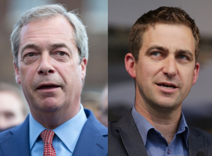 Nigel Farage (left) has been lambasted for attacking the husband of murdered MP Jo Cox, Brendan (right).