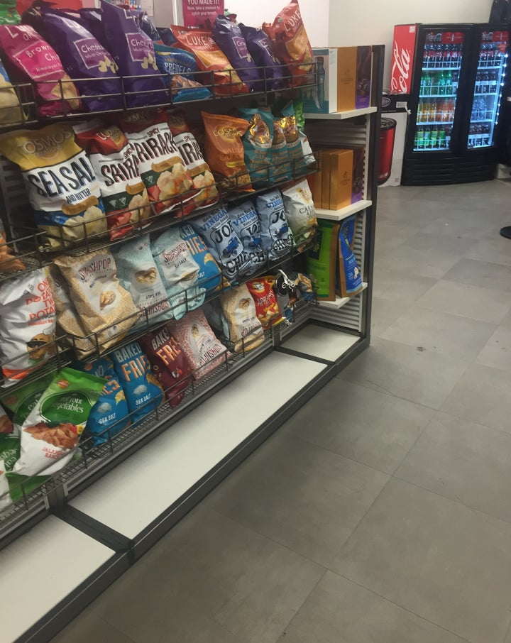 <p>Food offerings in a department store</p>