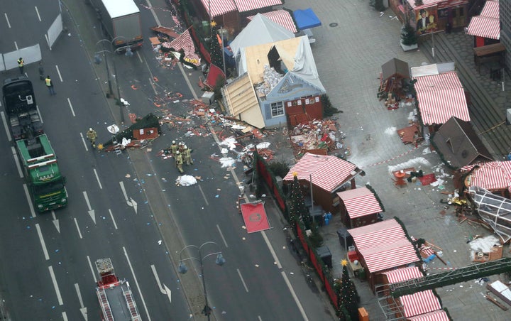 A trail of devastation is left behind in Berlin, Germany.