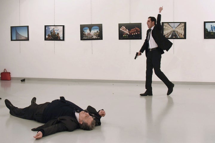 A gunman crying 'Aleppo' and 'revenge' shot Karlov while he was visiting an art exhibition in Ankara on December 19, witnesses and media reports said.