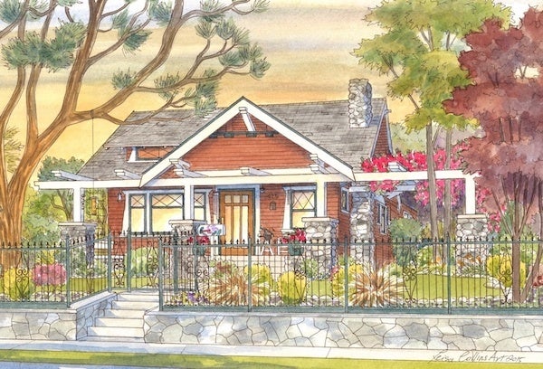<p><strong><em>Craftsman home in Monrovia, California</em></strong></p>