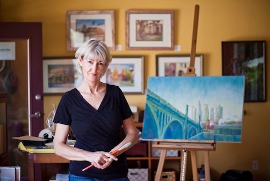 Collins encourages artists to get beyond their studio walls