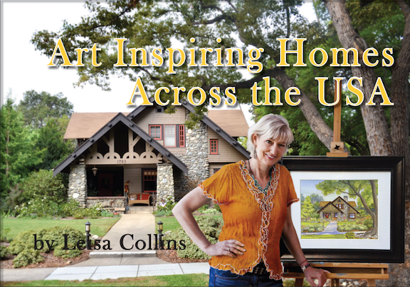 Collins working on her coffee table book of her nationwide art