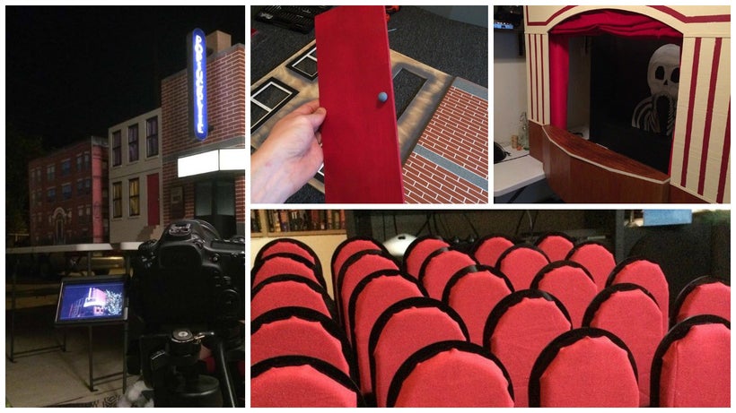 The making of the Popsuckette Theatre.