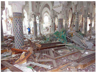 The al-Andalusi Sufi Shrine in Libya after an attack by Salafists