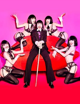 <p>Legendary fashion designer Chantal Thomass and the Crazy Horse girls.</p>