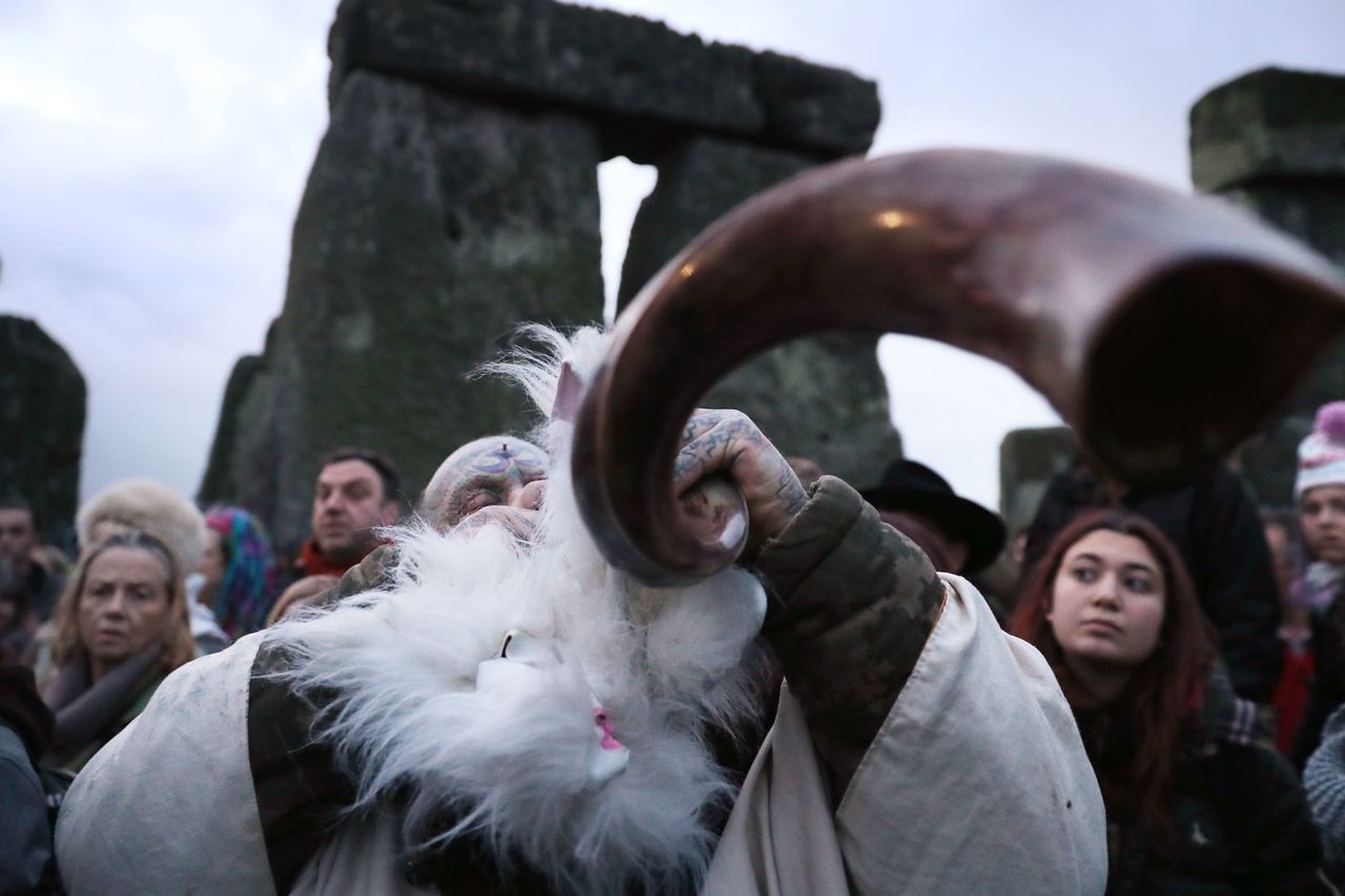 Celebrations marking the first day of winter are underway at Stonehenge 