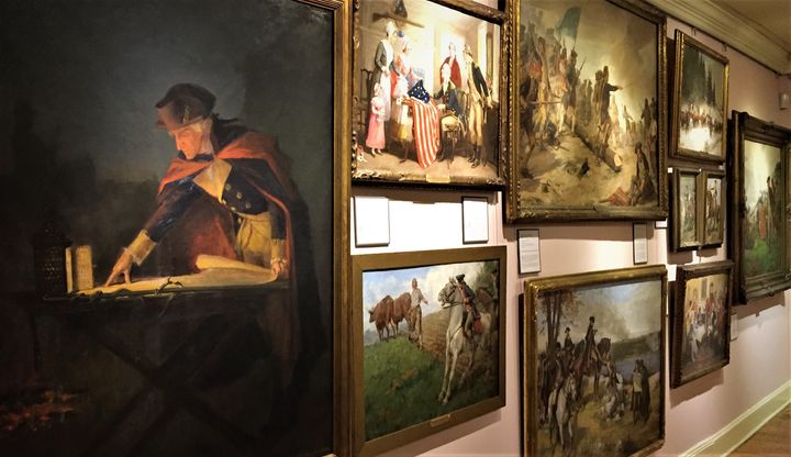 The museum has 47 famous illustrations by John Ward Dunsmore depicting the entire Revolutionary War.
