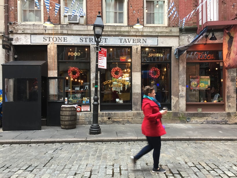 Pretty Stone Street is just a musket shot from Fraunces Tavern.