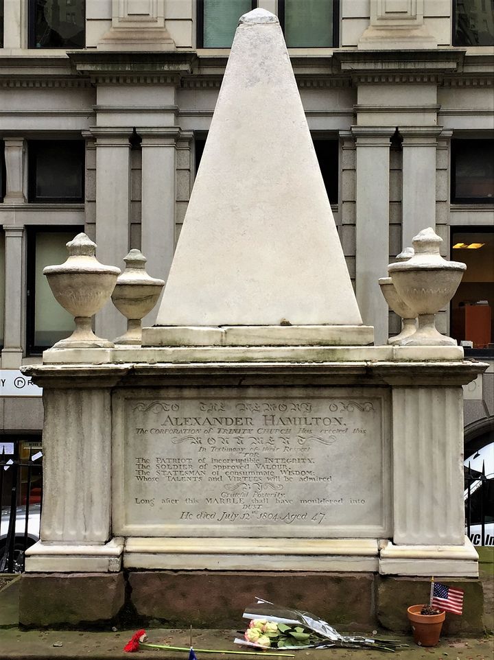Hamilton’s grave has is now a popular tourist attraction thanks to the musical.