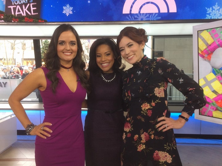 <p>With guest co-host and actress Danica McKellar and <em>Today</em> co-host Sheinelle Jones.</p>