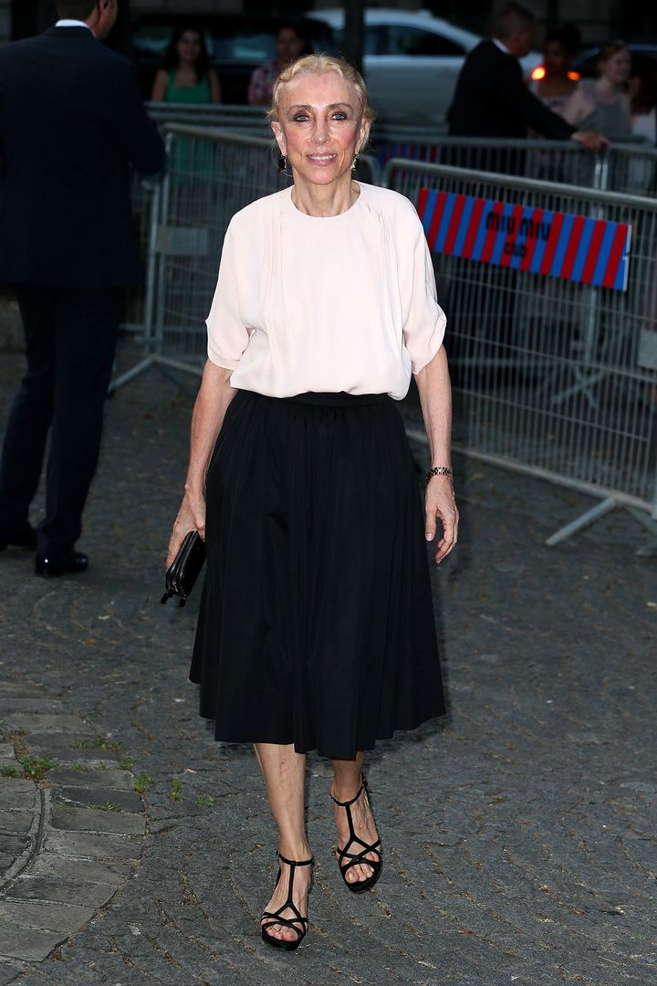Franca Sozzani attends the Miu Club launch of the first Miu Miu fragrance and croisiere 2016 collection at Palais d'Iena on July 4, 2015 in Paris, France. 