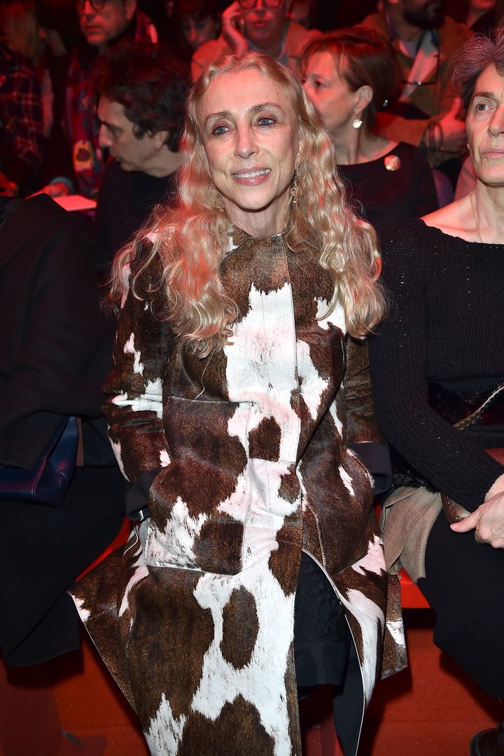 Franca Sozzani attends the Versace show during the Milan Fashion Week Autumn/Winter 2015 on February 27, 2015 in Milan, Italy. 
