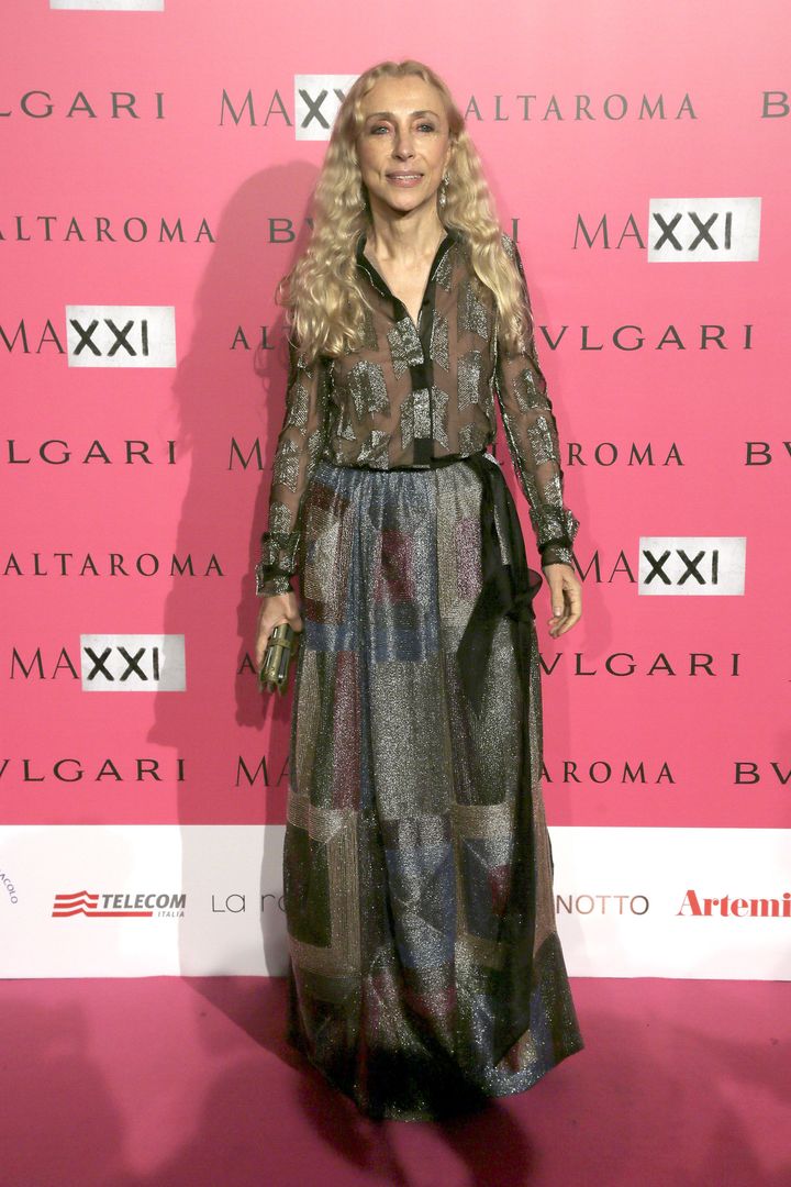 Franca Sozzani attends the MAXXI Gala Dinner photocall at Maxxi Museum on November 29, 2014 in Rome, Italy.