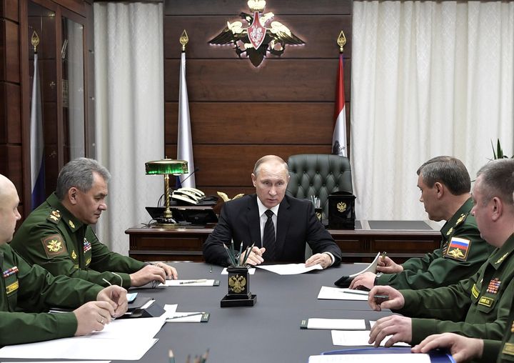 <strong>Putin spoke on Thursday about his military's achievements in 2016</strong>