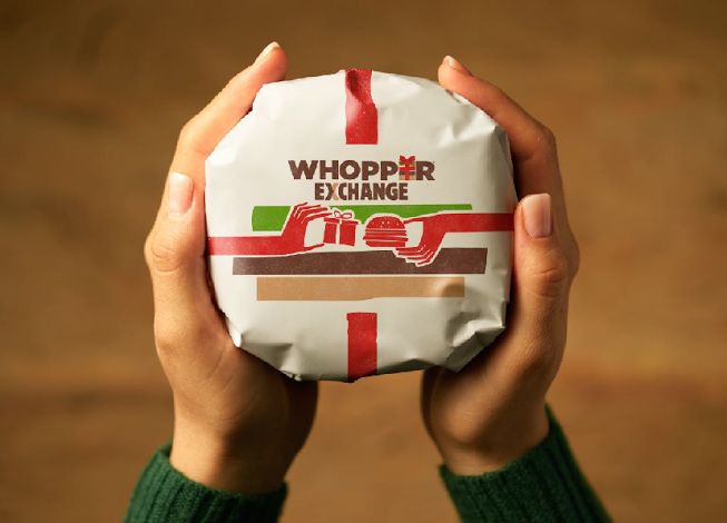 Burger King is swapping Whoppers for Christmas gifts in the Miami area on Dec. 26.