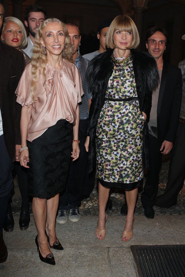 Franca Sozzani and Anna Wintour attend Who's On Next? party on September 22, 2010 in Milan, Italy. 
