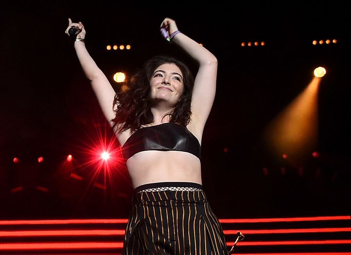 Lorde performs at Coachella 2016.