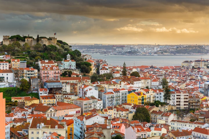 Lisbon sits near the Tagus River.